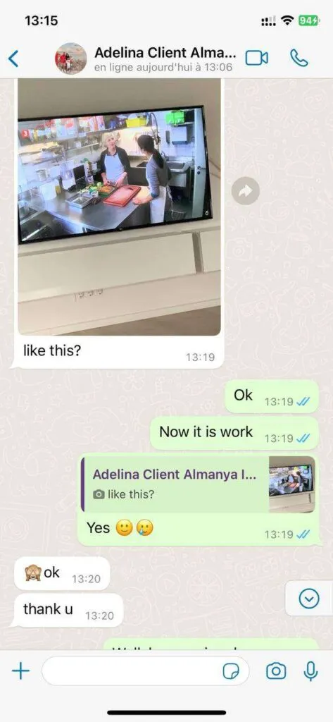 Vexotv customer support WhatsApp chat screenshot 4