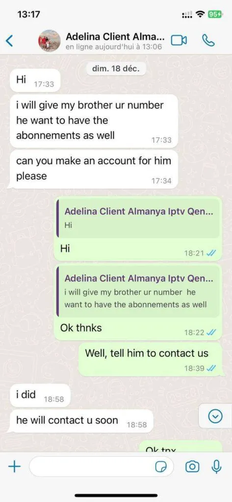 Vexotv customer support WhatsApp chat screenshot 5